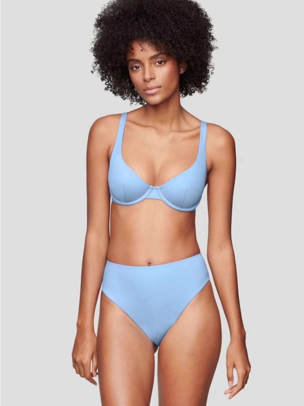 CUUP The Scoop and Highwaist Bikini Set in Size 2